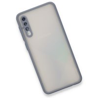 Newface Samsung Galaxy A50S Kılıf Montreal Silikon Kapak - Gri