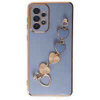Newface Samsung Galaxy A52 Kılıf Esila Silikon - Gri