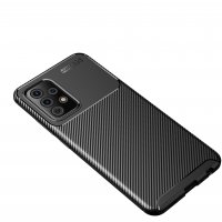 Newface Samsung Galaxy A52 Kılıf Focus Karbon Silikon - Siyah