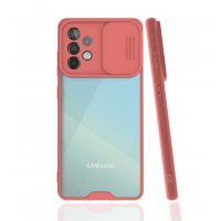 Newface Samsung Galaxy A52 Kılıf Platin Kamera Koruma Silikon - Pembe