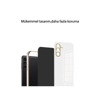 Newface Samsung Galaxy A55 5G Kılıf Volet Silikon - Beyaz