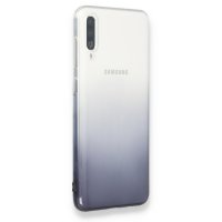 Newface Samsung Galaxy A70 Kılıf Lüx Çift Renkli Silikon - Siyah