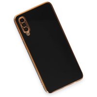 Newface Samsung Galaxy A70 Kılıf Volet Silikon - Siyah