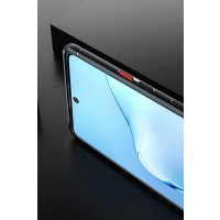 Newface Samsung Galaxy A91 / S10 Lite Kılıf Range Yüzüklü Silikon - Kırmızı