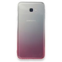 Newface Samsung Galaxy J4 Plus Kılıf Lüx Çift Renkli Silikon - Pembe
