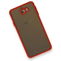 Newface Samsung Galaxy J7 Prime Kılıf Montreal Silikon Kapak - Kırmızı