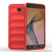 Newface Samsung Galaxy J7 Prime Kılıf Optimum Silikon - Kırmızı