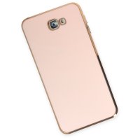 Newface Samsung Galaxy J7 Prime Kılıf Volet Silikon - Pembe