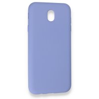 Newface Samsung Galaxy J7 Pro / J730 Kılıf Nano içi Kadife Silikon - Lila
