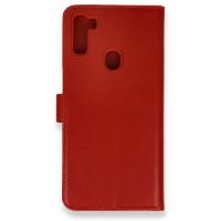 Newface Samsung Galaxy M11 Kılıf Trend S Plus Kapaklı Kılıf - Kırmızı