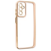 Newface Samsung Galaxy M13 Kılıf Liva Lens Silikon - Rose