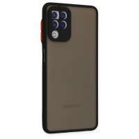 Newface Samsung Galaxy M22 Kılıf Montreal Silikon Kapak - Siyah