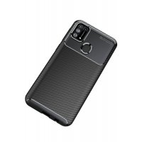 Newface Samsung Galaxy M31 Kılıf Focus Karbon Silikon - Siyah