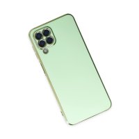 Newface Samsung Galaxy M33 Kılıf Volet Silikon - Açık Yeşil