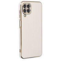 Newface Samsung Galaxy M33 Kılıf Volet Silikon - Beyaz