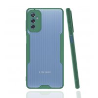 Newface Samsung Galaxy M52 5G Kılıf Platin Silikon - Yeşil
