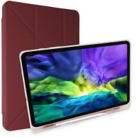 Newface iPad 10.2 (7.nesil) Kılıf Kalemlikli Mars Tablet Kılıfı - Mor