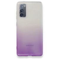 Newface Samsung Galaxy S20 FE Kılıf Lüx Çift Renkli Silikon - Mor