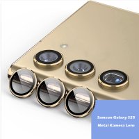 Newface Samsung Galaxy S23 Ultra Metal Kamera Lens - Gold