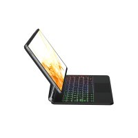 Newface Samsung Galaxy T737 Tab S7 FE 12.4 Kılıf Eternal Ledli Klavyeli Tablet Kılıfı - Siyah