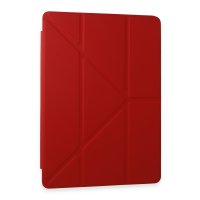 Newface Samsung Galaxy Tab A9 Plus Kılıf Kalemlikli Mars Tablet Kılıfı - Kırmızı