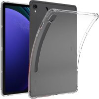 Newface Samsung Galaxy X710 Tab S9 11 Kılıf Anti Şeffaf Tablet Silikon - Şeffaf