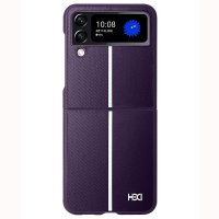 HDD Samsung Galaxy Z Flip 4 Kılıf HBC-155 Lizbon Kapak - Derin Mor