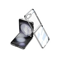 Newface Samsung Galaxy Z Flip 5 Kılıf Fold Element Kapak - Gümüş