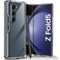 Newface Samsung Galaxy Z Fold 5 Kılıf Fold TPU Silikon - Şeffaf