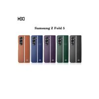 HDD Samsung Galaxy Z Fold 5 Kılıf HBC-155 Lizbon Kapak - Derin Mor