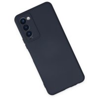 Newface Tecno Camon 18P Kılıf Nano içi Kadife Silikon - Lacivert