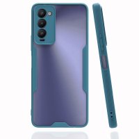 Newface Tecno Camon 18P Kılıf Platin Silikon - Yeşil