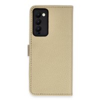 Newface Tecno Camon 18T Kılıf Trend S Plus Kapaklı Kılıf - Gold