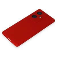 Newface Vivo V29 Lite Kılıf Nano içi Kadife Silikon - Kırmızı