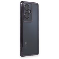 Newface Vivo V29 Lite Kılıf Razer Lensli Silikon - Mor