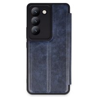 Newface Vivo V30 Lite 4G Kılıf Flip Cover - Lacivert