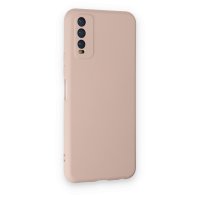 Newface Vivo Y11S Kılıf Nano içi Kadife Silikon - Pudra