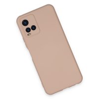 Newface Vivo Y33S Kılıf Nano içi Kadife Silikon - Pudra