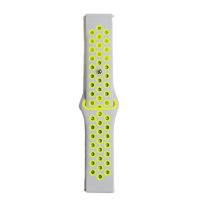 Newface Watch 20mm Spor Delikli Kordon - Gri-Yeşil