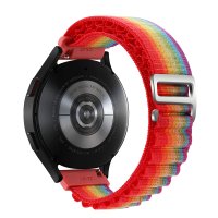 Newface GT4 46mm 22mm KR410 Kumaş Kordon - Gökkuşağı 1