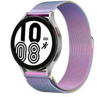 Newface Samsung Galaxy Watch 4 Metal Mıknatıslı Kordon - Rainbow