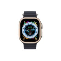 Newface Apple Watch Ultra 49mm Alüminyum Kasa Cam Ekran Koruyucu - Gold