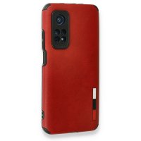 Newface Xiaomi Mi 10T Pro Kılıf Loop Deri Silikon - Kırmızı