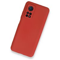 Newface Xiaomi Mi 10T Pro Kılıf First Silikon - Kırmızı