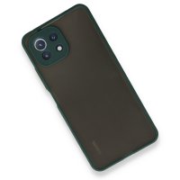 Newface Xiaomi Mİ 11 Lite Kılıf Montreal Silikon Kapak - Yeşil