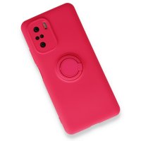 Newface Xiaomi Mi 11i Kılıf Viktor Yüzüklü Silikon - Pembe