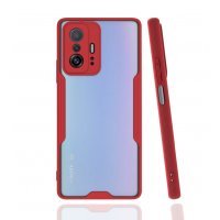 Newface Xiaomi Mi 11T Kılıf Platin Silikon - Kırmızı