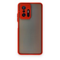 Newface Xiaomi Mi 11T Pro Kılıf Montreal Silikon Kapak - Kırmızı