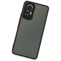 Newface Xiaomi Mi 12 Lite Kılıf Montreal Silikon Kapak - Siyah