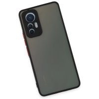 Newface Xiaomi Mi 12 Lite Kılıf Montreal Silikon Kapak - Siyah